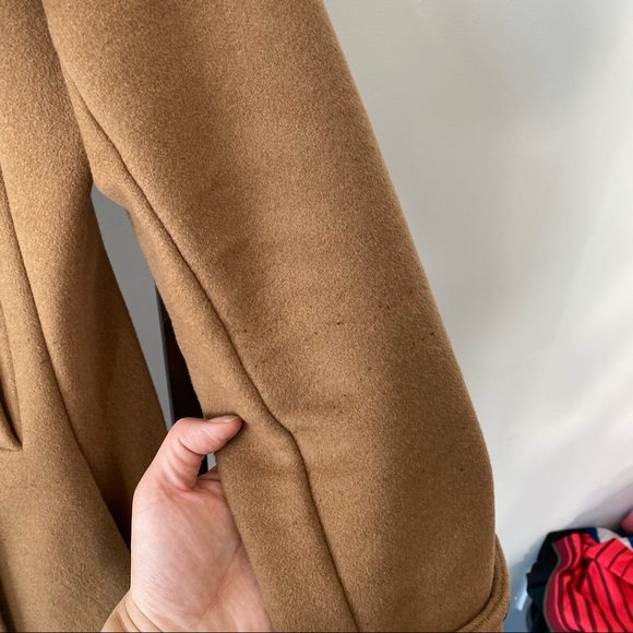 Aritizia Babaton Tan Wool Button Up Coat - Picture 3 of 6